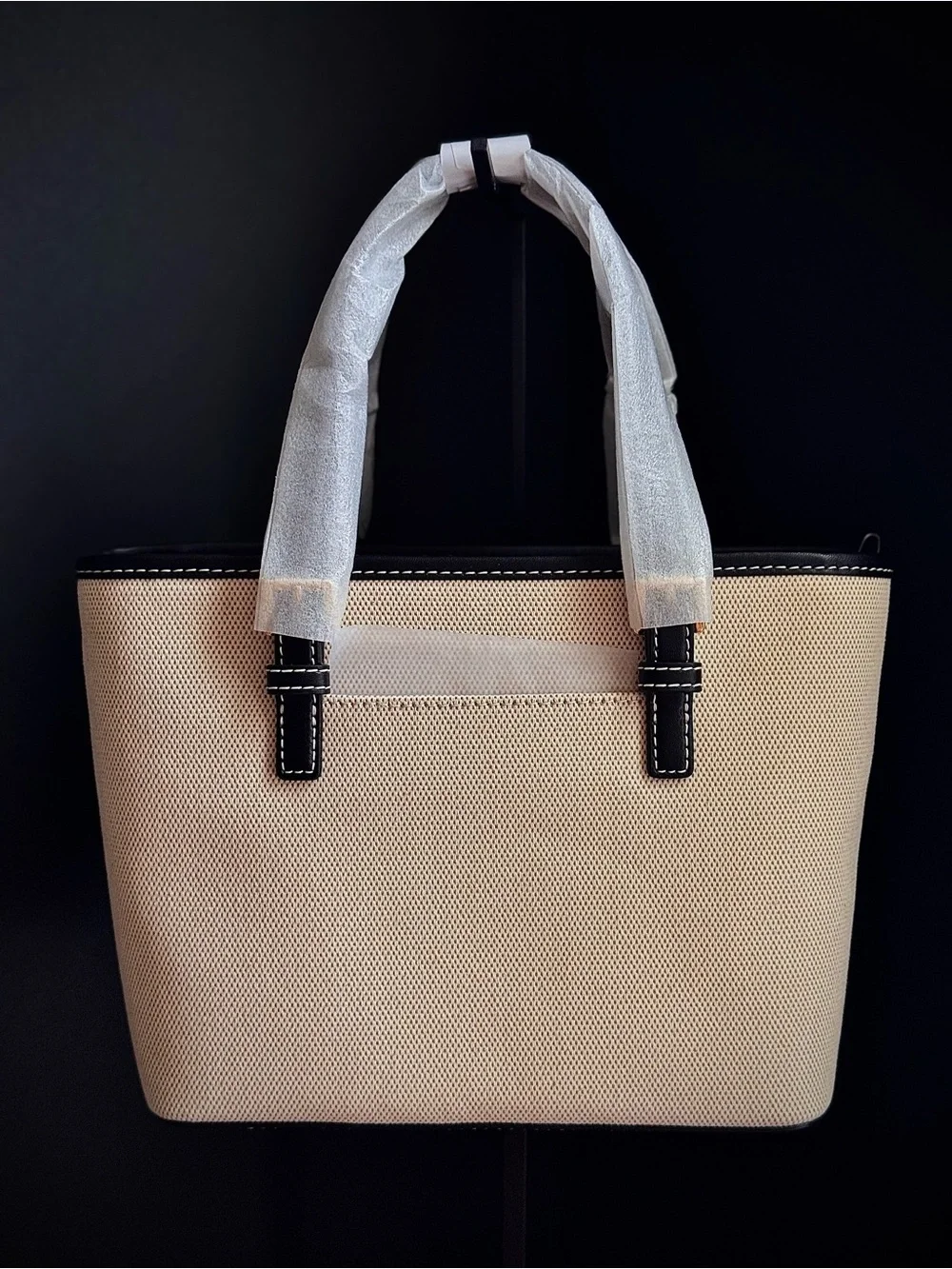 NWT Michael Kore Jet Set Travel XS Canvas Top Zip Tote Convertible Crossbody